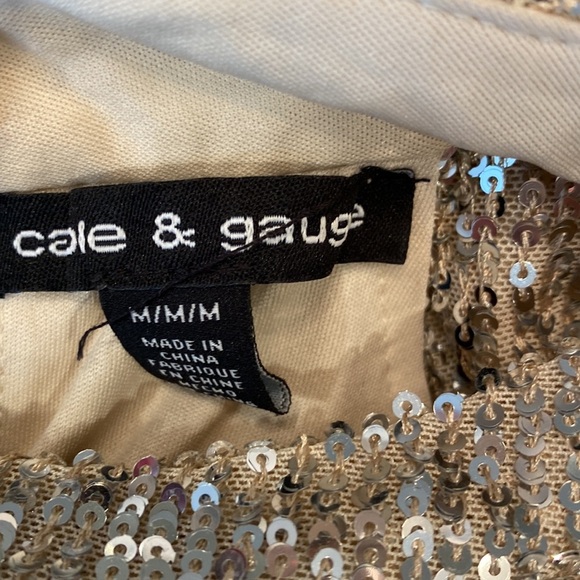 Cable & Gauge Silver Sequins Halter Top - Picture 5 of 6